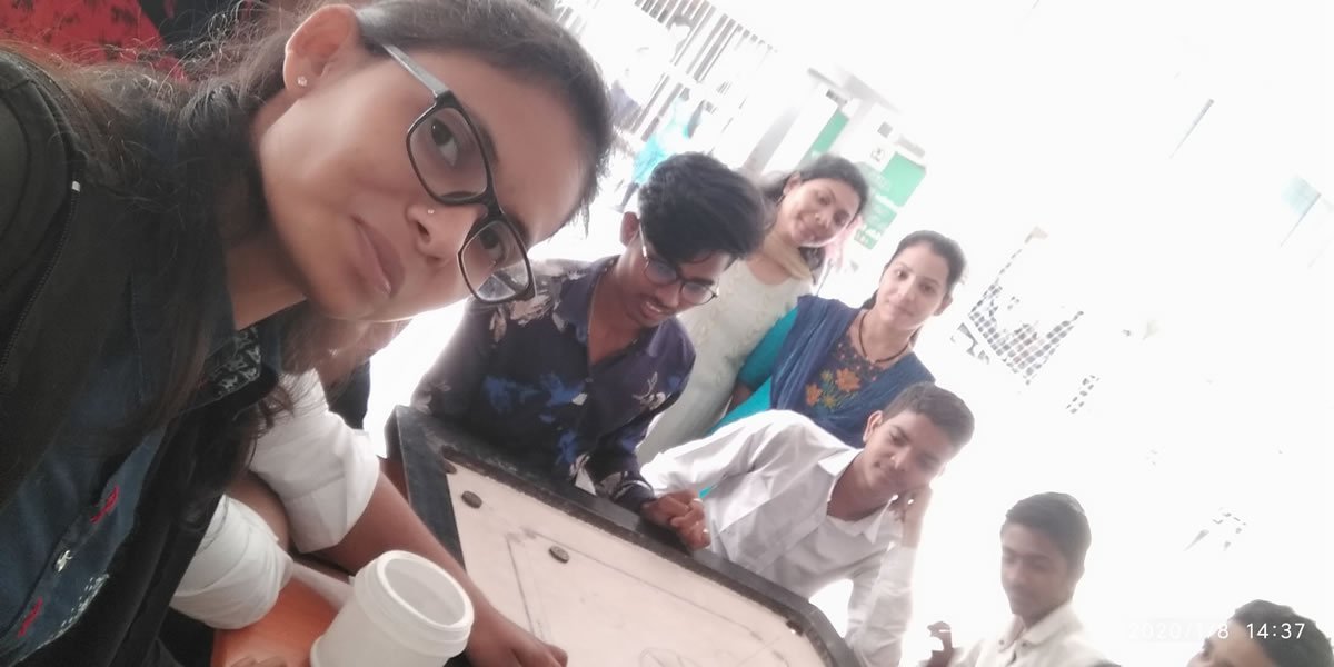 Students participating in outdoor recreational sports and fitness activities